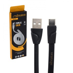 کابل شارژ تایپ سی SIBRATON مدل S222C طول 120 سانت