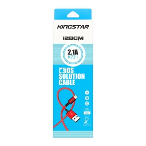 کابل شارژ آیفون  KINGSTAR مدل K72i